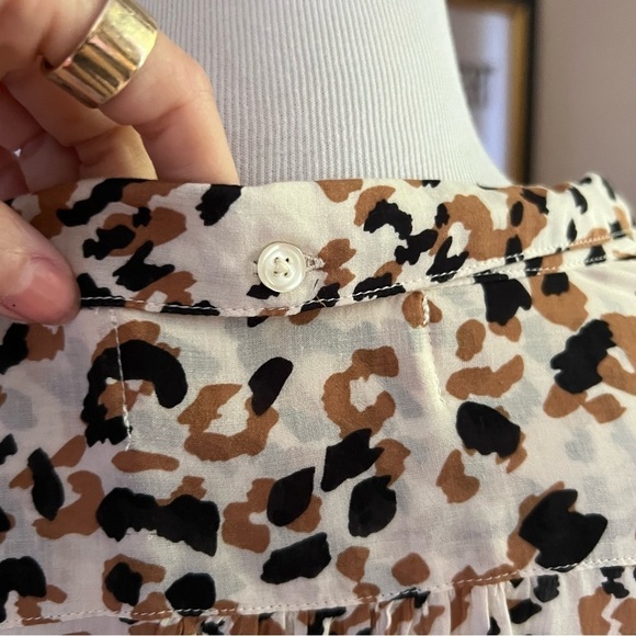 cloth & stone anthropology: Cream, Light Brown, Black Button Down Collared Top - Picture 6 of 10